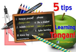 5 tips learning tongan
