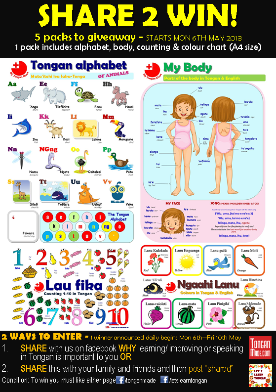 My Tongan Charts: Share 2 Win!