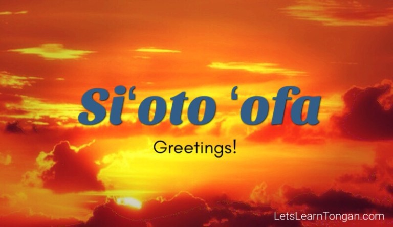 Let's learn Tongan – Learning Tongan for beginners